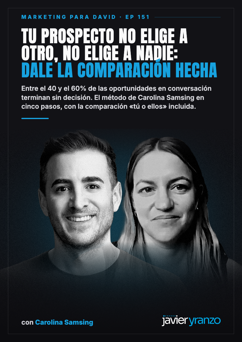 Portada del ebook Tu prospecto no elige a otro, no elige a nadie: dale la comparación hecha